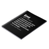 Carnet EMT Definition Funny EMS Emergency Medical Technic (Côté gauche)