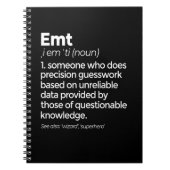 Carnet EMT Definition Funny EMS Emergency Medical Technic (Devant)