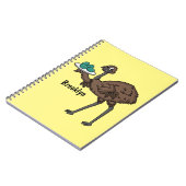 Carnet Emu avec dessin animé d'oeufs (Côté gauche)