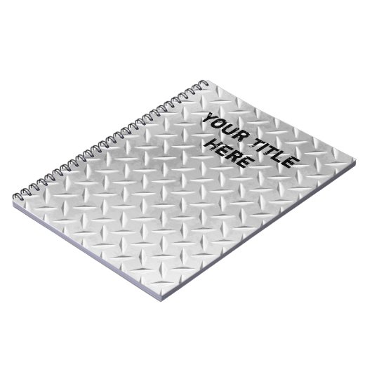 Carnet en aluminium balayé en métal de plat de (Côté gauche)