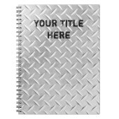 Carnet en aluminium balayé en métal de plat de (Devant)