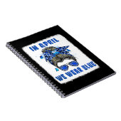 Carnet En Avril Nous Portons Bleu Messy Bun Infirmière Au (Côté Droit)