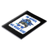 Carnet En Avril Nous Portons Bleu Messy Bun Infirmière Au (Côté gauche)