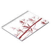 Carnet en bambou rouge (Côté gauche)
