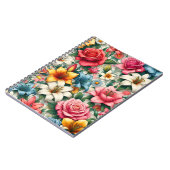 Carnet en carreaux de beauté botanique (Côté gauche)