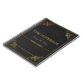 Carnet en cuir d'école de livre d'étudiant (Côté gauche)