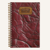 Carnet en cuir - Garnet Red (Recto)