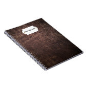 carnet en cuir marron vintage (Côté Droit)
