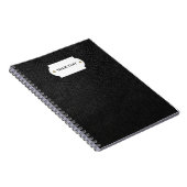 Carnet en cuir noir (Côté Droit)