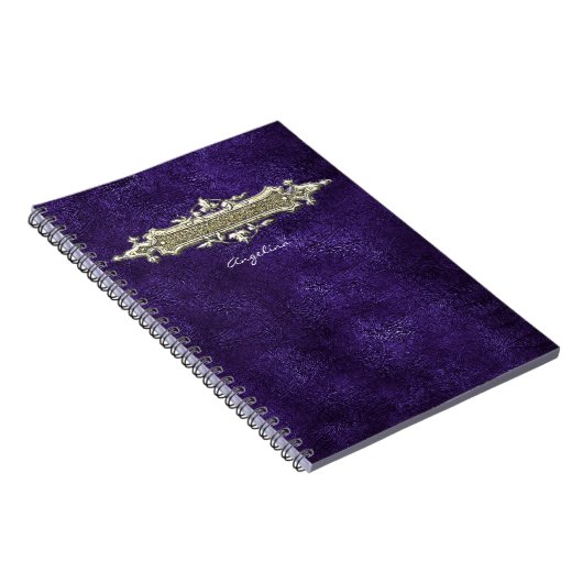 Carnet en cuir pourpre (Côté Droit)