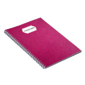 Carnet en cuir rose (Côté Droit)