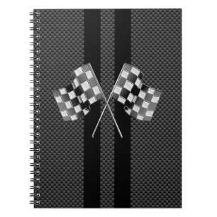 Carnet En emballant des drapeaux sur la fibre de carbone