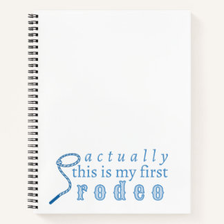 Carnet En fait, c'est mon premier rodéo drôle mignon