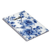 Carnet en fleurs bleues (Côté Droit)