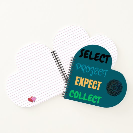 Carnet en forme de coeur (Intérieur)