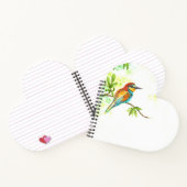 Carnet en forme de coeur avec Abeille Européenne a (Intérieur)