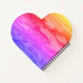 Carnet en forme de coeur de Galaxy (Dos)