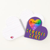 Carnet en forme de coeur de Pride Prinicpal (Intérieur)