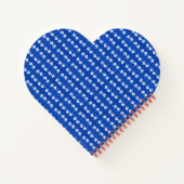 CARNET en forme de coeur du drapeau américain (Dos)
