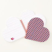 CARNET en forme de coeur du drapeau américain (Intérieur)