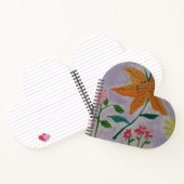 Carnet en forme de coeur Lily orange (Intérieur)