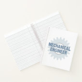 Carnet en gris bleu de l'engin mécanique (Intérieur)