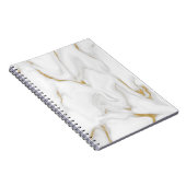 Carnet en marbre blanc et or (Côté Droit)