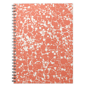 Carnet en marbre de veine corail