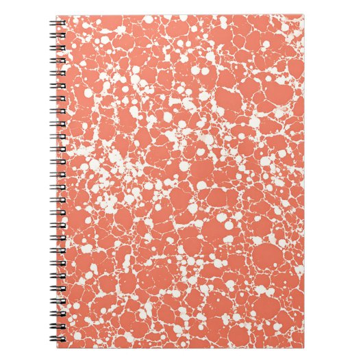 Carnet en marbre de veine corail (Devant)