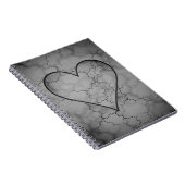 Carnet en marbre gris foncé (Côté Droit)