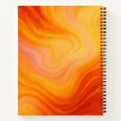 Carnet en marbre orange fière (Dos)