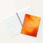 Carnet en marbre orange fière (Intérieur)