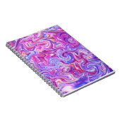 Carnet en métal liquide rose et violet (Côté Droit)