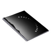 Carnet en phase lune, paysage monochrome (Côté Droit)