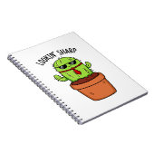 Carnet En regardant Sharp Funny Cactus Pun (Côté Droit)