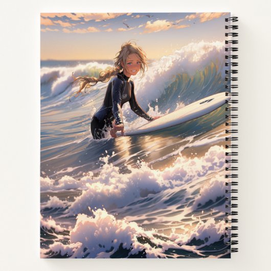 Carnet En route pour attraper une vague (Dos)