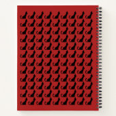 Carnet en silhouette de chat noir (Dos)