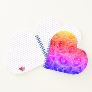 Carnet en spiral coeur