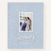 Carnet en spirale bleu Joyoux Noel (Devant)