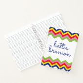 Carnet en spirale Chevron multicolore (Intérieur)