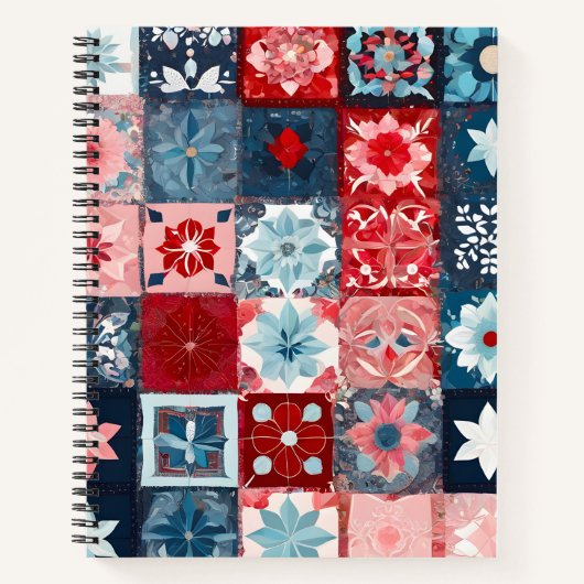 Carnet en spirale coloré en écaille (Devant)