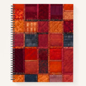 Carnet en spirale coloré en écaille (Devant)