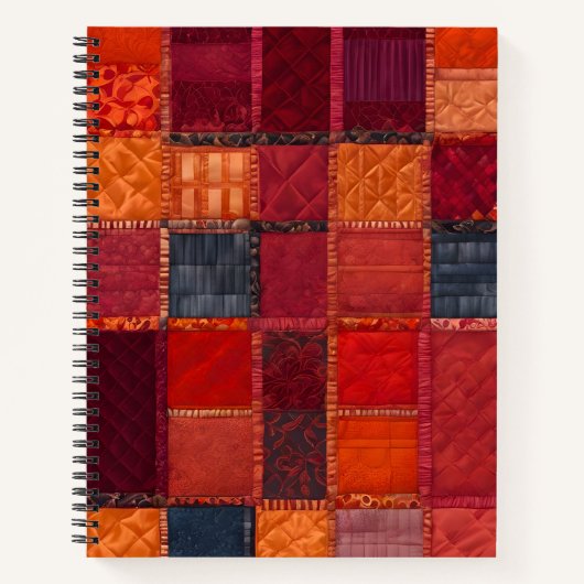 Carnet en spirale coloré en écaille (Devant)