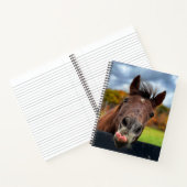 Carnet en spirale de cheval mou (Intérieur)