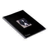 carnet en spirale de collie frontière (Côté Droit)