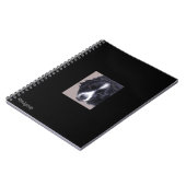 carnet en spirale de collie frontière (Côté gauche)