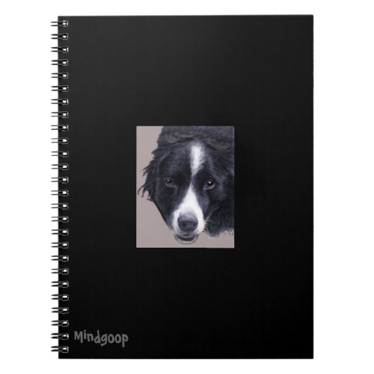 carnet en spirale de collie frontière (Devant)