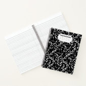 carnet en spirale de composition noire (Intérieur)