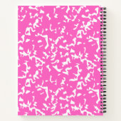 carnet en spirale de composition rose (Dos)