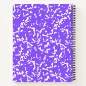 carnet en spirale de composition violette (Dos)